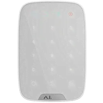 Ajax KeyPad (white) Беспроводная сенсорная клавиатурадля управления системой безопасности Ajax