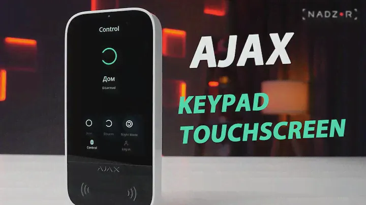 Бездротова сенсорна клавіатура Ajax KeyPad TouchScreen - огляд від nadzor.ua