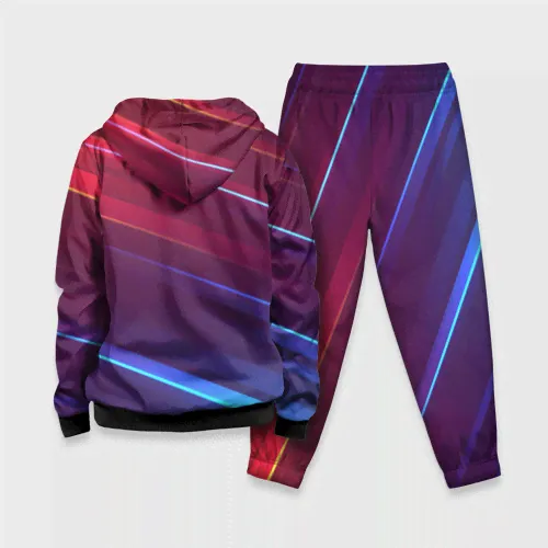 Спортивный костюм Ajax sport halftone Детский На молнии 3D-3