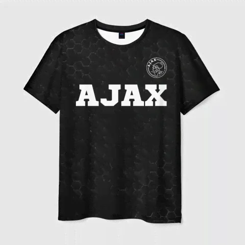 Футболка Ajax sport на темном фоне посередине