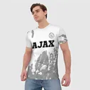 Футболка Ajax sport на светлом фоне посередине