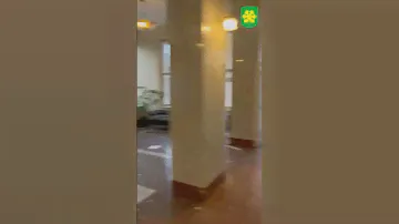 Последствия падения обломков шахеда в Киеве.
