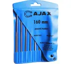 Набор из 6-ти надфилей с ручкой AJAX (286213931626) L=160мм, зернистость 2