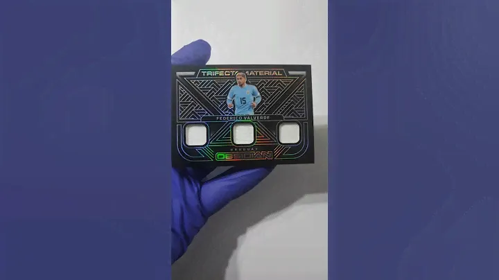 Panini - Obsidian Soccer 2023- Federico Valverde - Uruguay-Relic #TM-FVonn070 (Numbered 070/199)Card