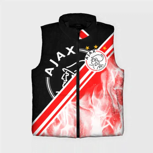 Женский жилет утепленный 3D FC Ajax Amsterdam ФК Аякс-1