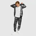 Спортивный костюм Ajax sport color red Мужской На молнии 3D