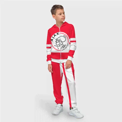Спортивный костюм Ajax Amsterdam Детский На молнии 3D-4