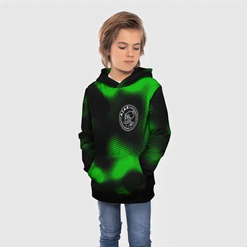 Толстовка Ajax sport halftone Детская 3D-2