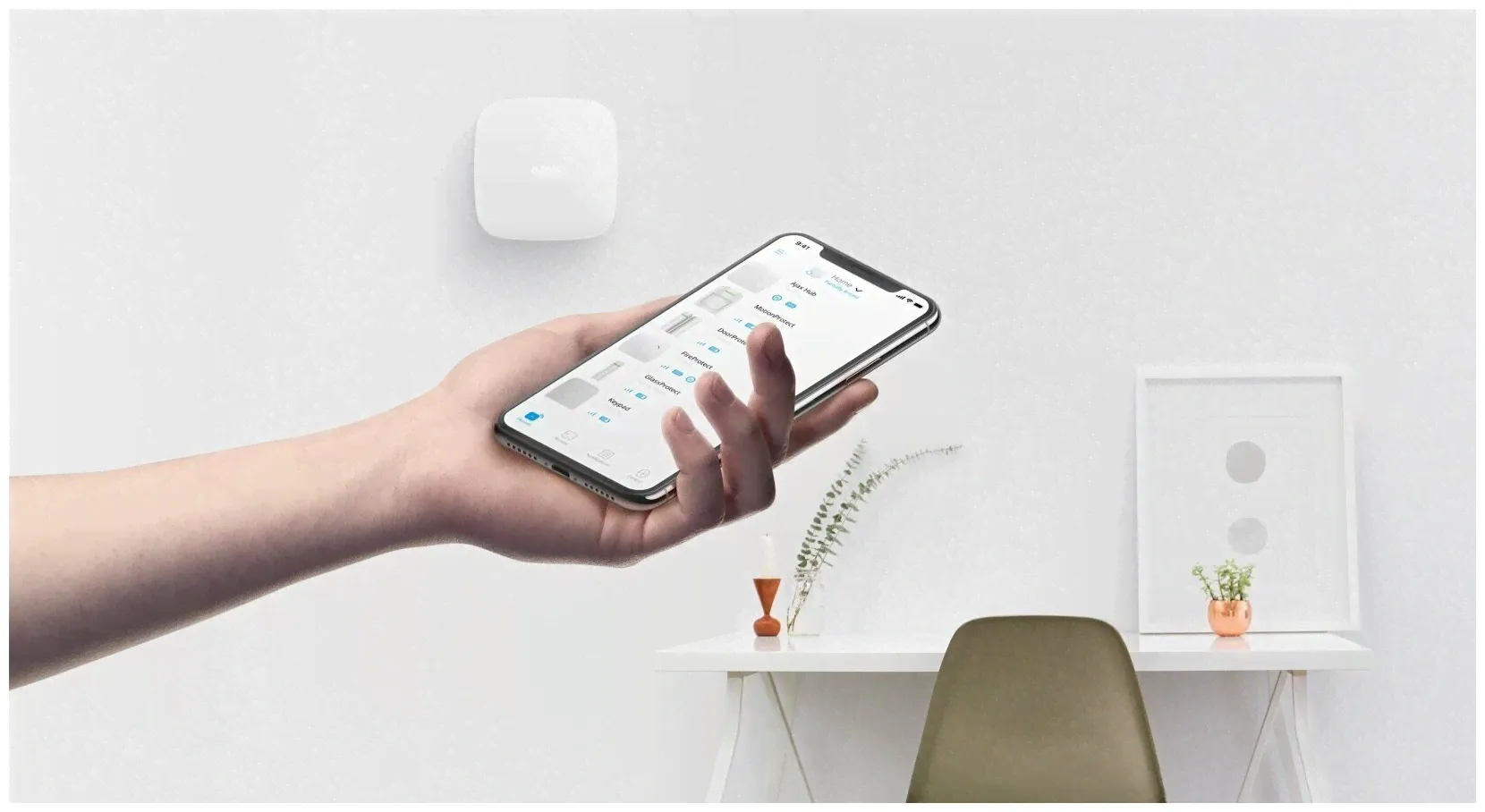 Ajax Hub 2 White - Интеллектуальная централь системы безопасности с поддержкой датчиков с фотофиксацией-2