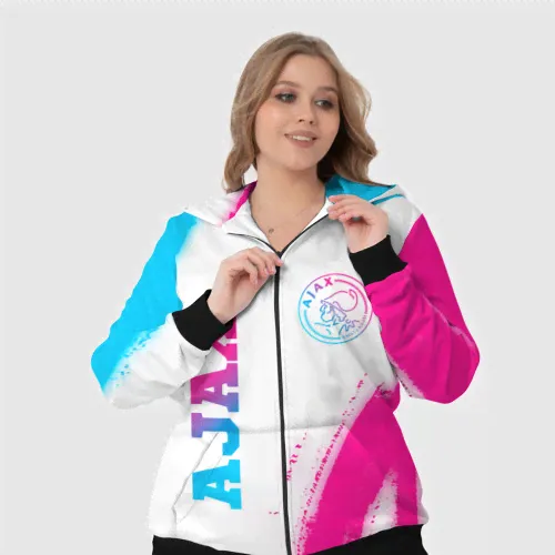Спортивный костюм Ajax neon gradient style вертикально-1