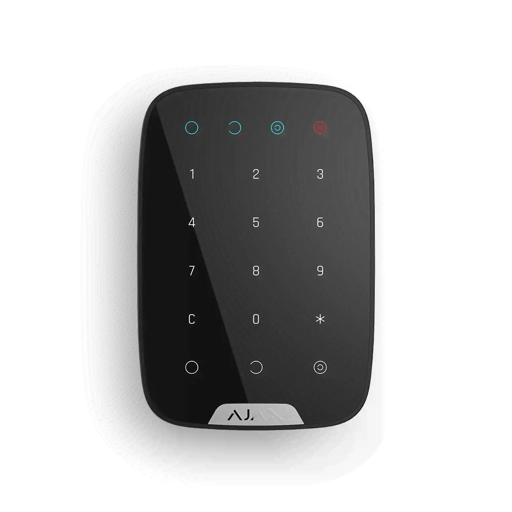 Беспроводная клавиатура с сенсорными кнопками Ajax KeyPad black-0