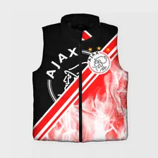 Женский жилет утепленный 3D FC Ajax Amsterdam ФК Аякс