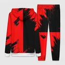 Спортивный костюм Ajax sport color red Женский На молнии 3D